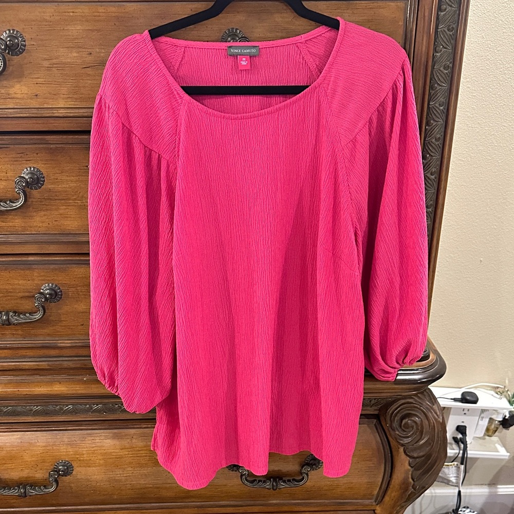 Vince Camuto Vibrant Pink Blouse
